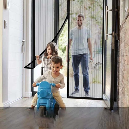 ستارة أبواب شبكية بخاصية إغلاق مغناطيسية