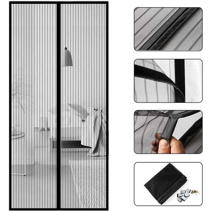 ستارة أبواب شبكية بخاصية إغلاق مغناطيسية