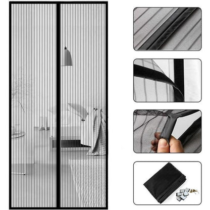 ستارة أبواب شبكية بخاصية إغلاق مغناطيسية