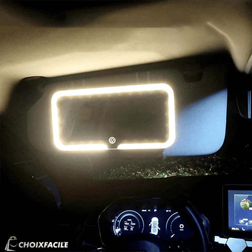 Miroir LED voiture ✨ Vision claire, conduite sûre !