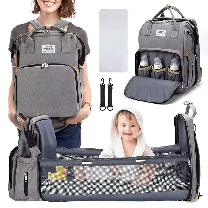 Sac bebe avec lit portable - حقيبة وسرير لرضيع